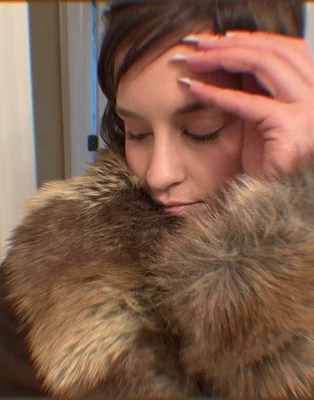 Vintage Women’s Penny Lane Long Faux Fur Brown Duster Coat Size US Large - Image 1 of 4