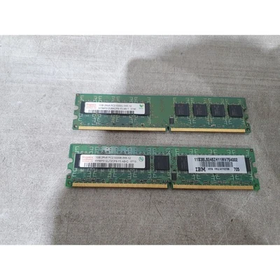 Lot 2 Hynix HYMP512U64CP8-Y5-AB-T Memory Module 1GB PC2-5300 DDR2-667MHz 240-Pin - Image 1 of 4