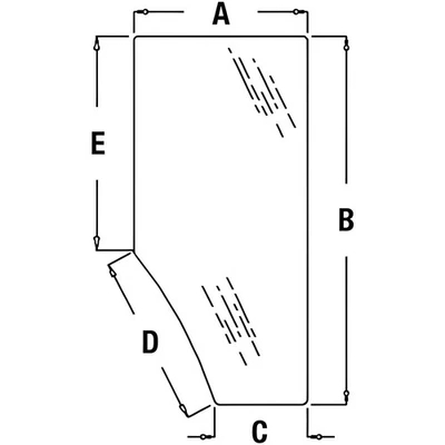 Vidrio de puerta derecha para 7200 7210 7400 7410 7510 7600 7610 7700 7710 7800 7810 R13116 Foto 1 de 4