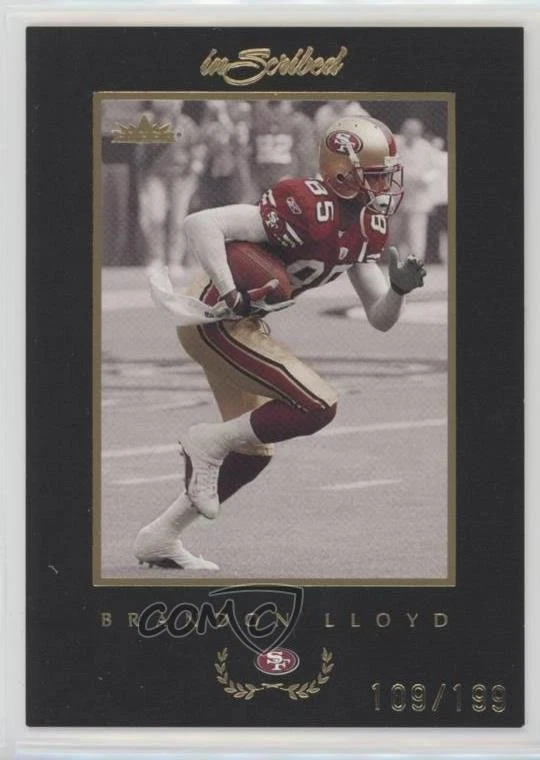 2004 Fleer inScribed Black Border Gold /199 Brandon Lloyd #19 - Image 1 of 2