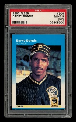 Fleer Set-Break #604 1987 Barry Bonds PSA 9 como nuevo (en buen estado) Foto 1 de 3