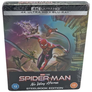 Spider-Man: No Way Home 4K Ultra HD + Blu-ray SteelBook Jon Watts Zavvi Libre - Picture 1 of 7