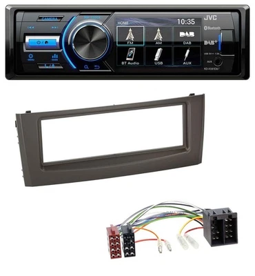 JVC Bluetooth MP3 USB DAB Autoradio für Fiat Grande Punto Punto ab 05 schwarz - Bild 1 von 4