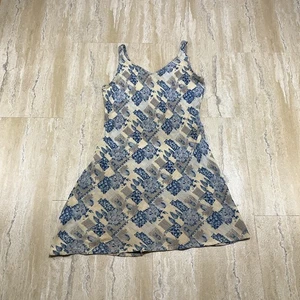 Vintage CDC Damen Größe 4 Mehrfarbig Schlupfkleid Ärmellos Dünn Leicht Y2K - Bild 1 von 10