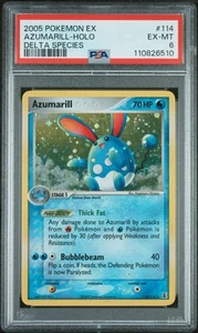 2005 Pokemon EX Delta Species Azumarill #114 Delta Species PSA 6 - Picture 1 of 2