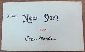 Seltenes antikes Einkaufsführerheft über New York von Ella Mode - Bild 1 von 1