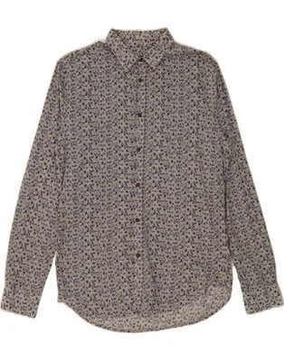 Camisa SISLEY Hombre Talla 41 16 Grande Beige Floral CQ06 Foto 1 de 3