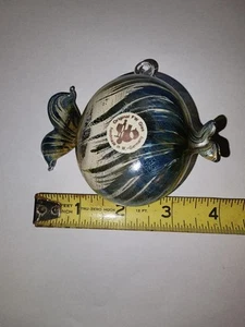 Lot Of 2 Vtg FW Glass Handmage In W Germany Blowfish Ornament - Picture 1 of 11