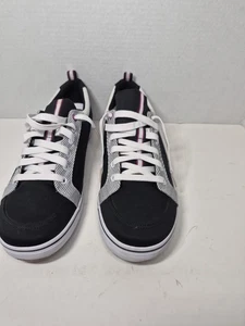 Keds Street Lace niedrige Sneakers schwarz-weiß gestreifte Damenschuhe Größe 11 M99 - Bild 1 von 7