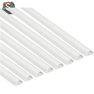 39英寸可涂漆半圆形电缆保护套-无缝电视线遮瑕膏白色 — 第 1/4 张图片