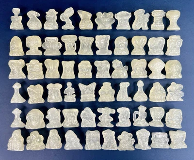 Juego completo de 60 rockeros canadienses GoGo’s Crazy Bones - muy raros brillan en la oscuridad Foto 1 de 4