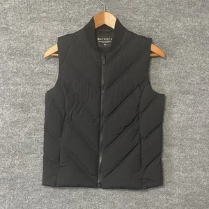 Athleta Vest Women Extra Small XS Black Puffer Quilted Goose Down Outdoor Hiking - Picture 1 of 6