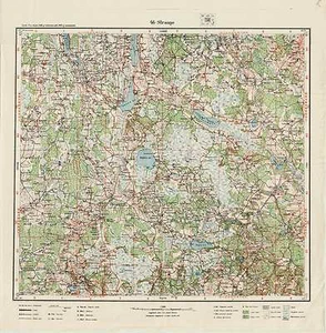 1929 Mapa topográfico del ejército de colección STRAUPE (Letonia), 1:75 000 - Imagen 1 de 4