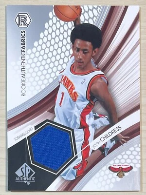 Tarjeta de novato Josh Childress 2004-05 Upper-Deck SP auténtica Jersey🏀ATLANTA HAWKS Foto 1 de 2