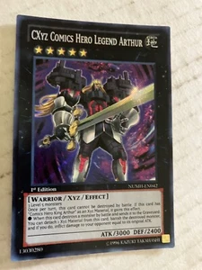 Cxyz comics hero legend arthur 1st edition rare foil yu-gi-oh card cscan - Picture 1 of 2