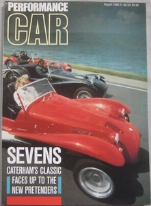 Performance Car August 1989 featuring Mazda, Nissan, Caterham, Westfield, VW - Picture 1 of 7