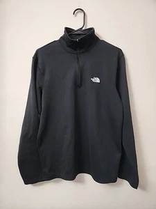 The North Face Men's Sweater Long-Sleeve Pullover 1/4Zip Color Black - Picture 1 of 8