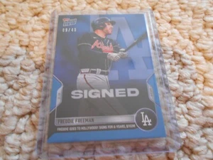 Topps Now Dodgers 2022 Freddie Freeman ST9 ST 9 Azul Paralelo 9 de 49 - Imagen 1 de 3