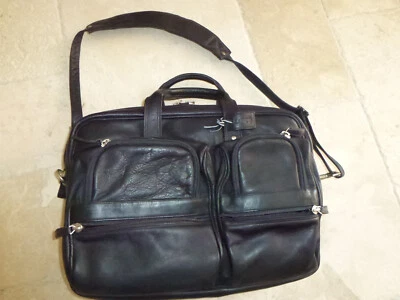 LATICO 2005 Maletín Cuero Colombiano Negro, Laptop, Oficina Portátil Excelente Foto 1 de 4