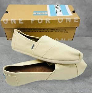 TOMS CLASSIC NATURAL CANVAS LIGHT BEIGE WOMEN'S SLIP ON SHOES SIZE 8.5 NEW💥 - Picture 1 of 10