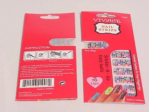 VIVACI NAIL STRIPS STICKER-N-GO EASY NAILS EASY 16 PUNTE #D229 #41007  - Foto 1 di 3