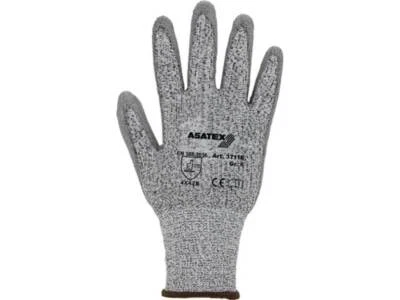 10er PACK(Paar) ASATEX 3711E Schnittschutzhandschuhe Gr.10 grau/grau EN 388 Kat