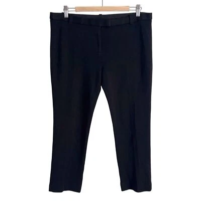 Tory Burch Women’s 12 Black Pants Knit Wool Blend Trouser Straight Skinny Leg - Image 1 of 4