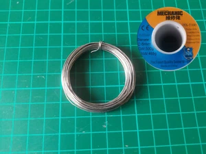 Cable de soldadura mecánico HX-T100 5 metros 0,6 mm 63/37 núcleo de flujo de plomo de estaño - Imagen 1 de 3