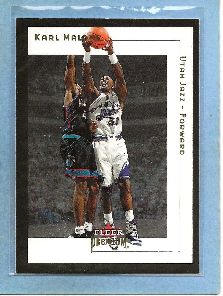 KARL MALONE - 2001-02 Fleer Premium - #112 - Jazz - $1 Shipping - MINT - Image 1 of 1