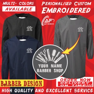 Personalised Embroidered  All-purpose waterproof gown Your Text Beauty Parlour - Picture 1 of 5