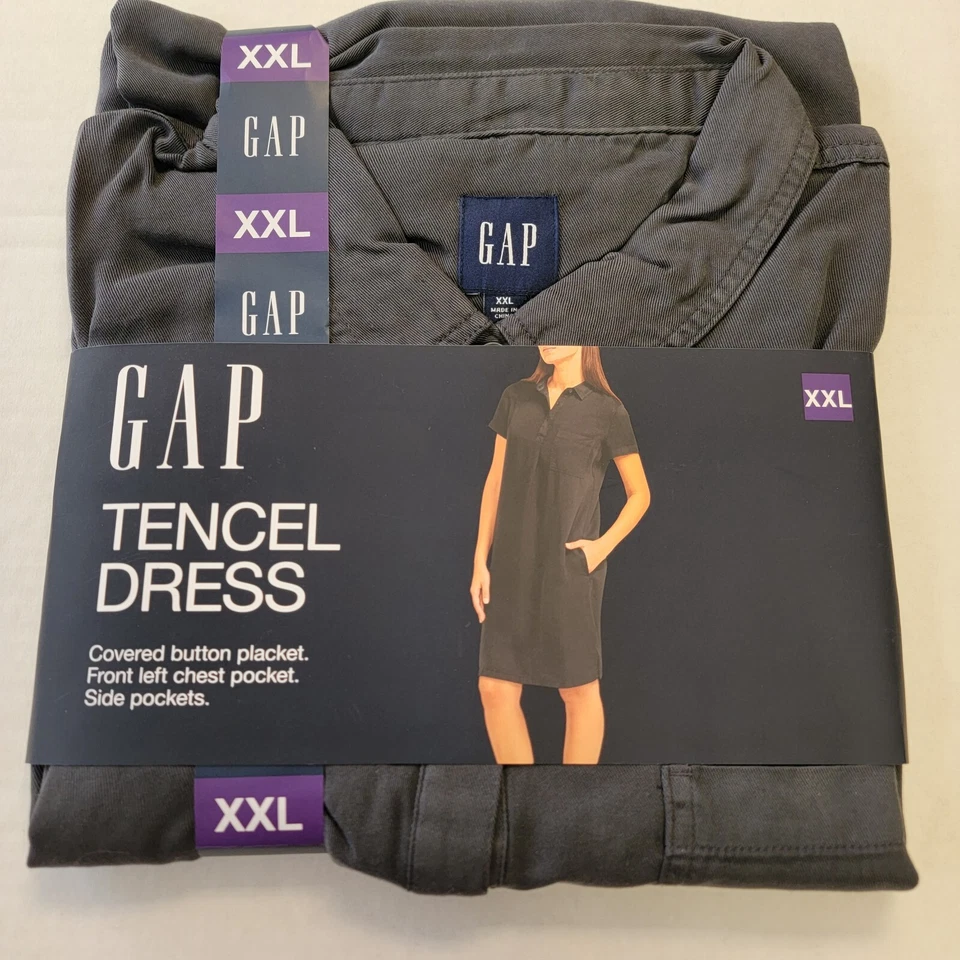 Gap Ladies Tencel Gray Dress Size XL