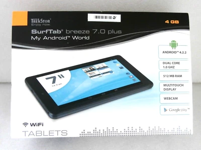 TREKSTOR SurfTab Breeze 7.0 7" Android Tablet 4 GB  512MB RAM SD Card - Image 1 of 4