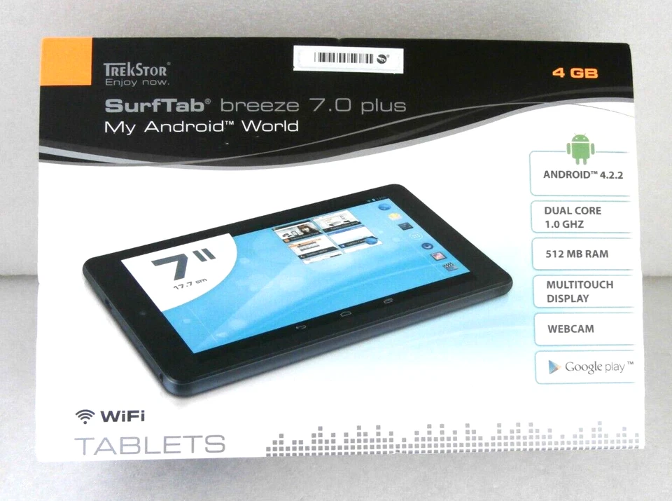 TREKSTOR SurfTab Breeze 7.0 7" Android Tablet 4 GB  512MB RAM SD Card - Image 1 of 4