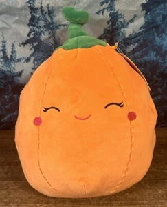 NWT Squishmallow Paige the Pumpkin 8 Inches Plush Kellytoy Orange - Picture 1 of 7