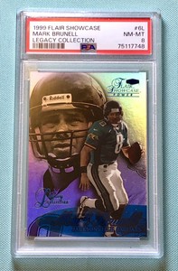 Mark Brunell 1999 Flair Showcase Legacy Collection Row 1 #/99 PSA 8 POP 1 Fleer