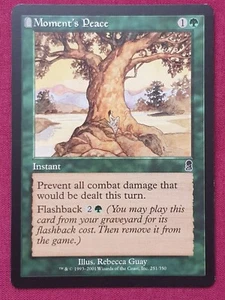 Magic The Gathering ODYSSEY MOMENT'S PEACE green card MTG - Picture 1 of 2