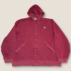 Nike Acg Hoodie Mens Red Full Zip Jacket Vintage 90s Y2k Gym Athletic Size XL