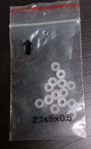 Polyslider split washer (5 x 2.1 x .5mm) Lot of 15 - Picture 1 of 1