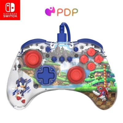 PDP REALMz Wired Controller for Nintendo Switch - Sonic the Hedgehog - Brand New - Image 1 of 4