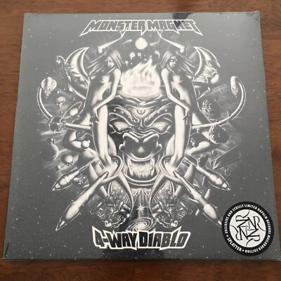 Monster Magnet 4-Way Diablo (White With Gold/Black Splatter) Vinyl LP Brand New! - Image 1 of 4