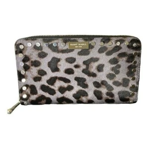 Henri Bendel Leather Leopard Calf Hair Wallet - Picture 1 of 4