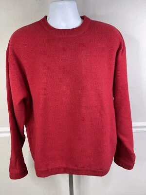 Vintage Gap Sweater Men’s large Red 100% Shetland Wool Long Sleeve Pullover - Image 1 of 4