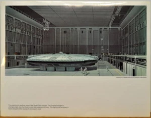 Star Wars MILLENIUM FALCON @ DEATH STAR HANGER CONCEPT PRINT McQuarrie 77 - Bild 1 von 1