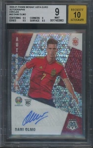 2020-21 Mosaic UEFA Euro Dani Olmo RC Rookie Circles Auto BGS 9 AUTO 10 - Picture 1 of 2