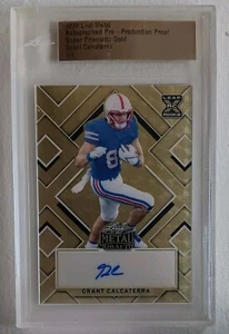 2022 Leaf Metal Grant Calcaterra 1/1 GOLD XRC SUPERFRACTOR Autograph EAGLES T.E. - Picture 1 of 2