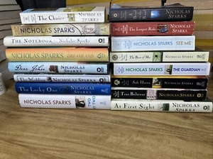 Lot of 14 NICHOLAS SPARKS HC & Paperbacks Two By Two At First Sight Every Breath - Picture 1 of 16