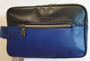 KMI BRAND TED BAKER HERREN DUSCH-/WASCHTASCHE - BLAU - KULTURBEUTEL SEHR GUTER ZUSTAND - Bild 1 von 15