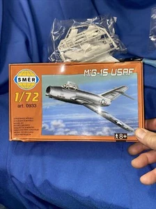 Nos SMER 1/72 Airplane Russia MiG 15 USAF Plastic Model Kit - Picture 1 of 8