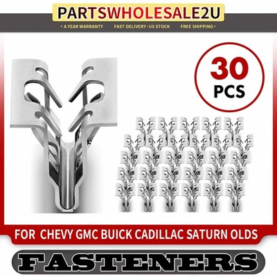 30 piezas de bisel de tornillo de metal de 11,94 mm y sujetador de placa de desgaste para Chevrolet GMC Buick Foto 1 de 4