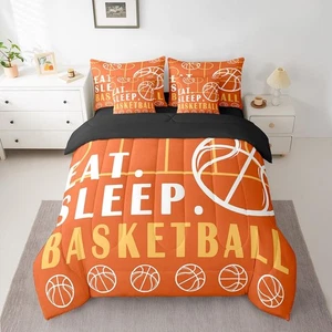 Basketball Bed in a Bag Queen Sport Game Ball Theme Comforter Set with Sheets... - Picture 1 of 7